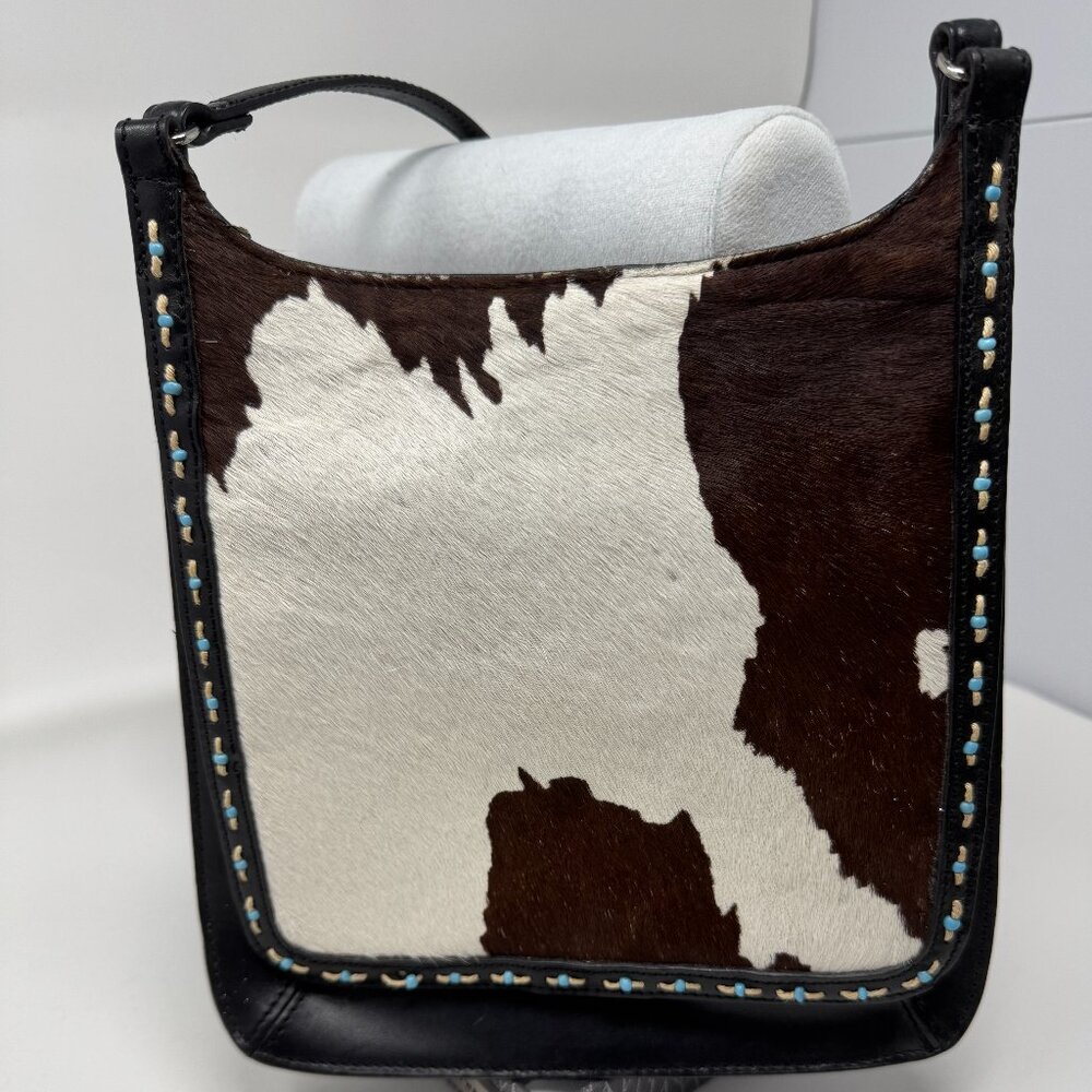 Genuine vintage FOSSIL Horsehair Leather Crossbody bag